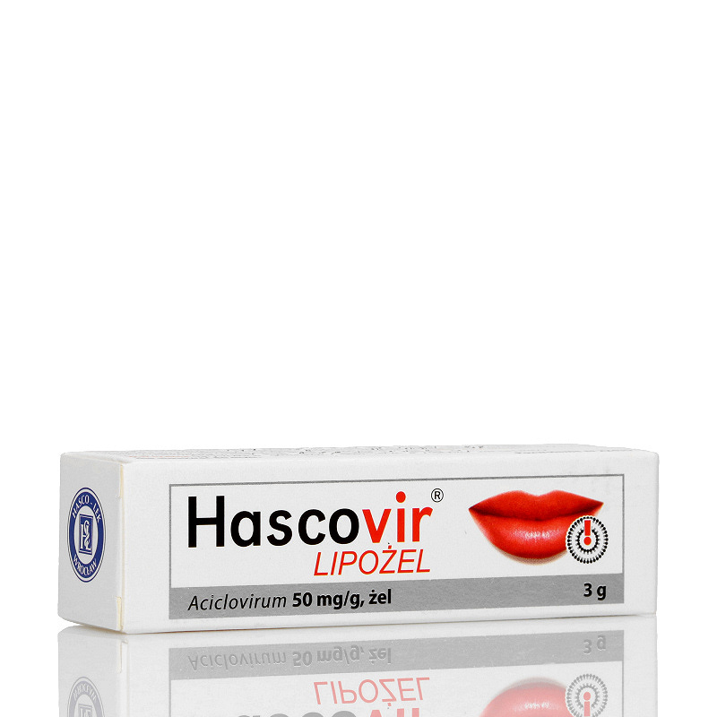 Hascovir Lipożel, żel na opryszczkę wargową, tuba 3 g