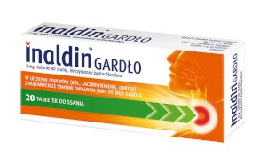 Inaldin Gardło, tabletki do ssania na ból gardła, 20 szt.