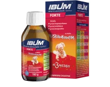 Ibum Forte , zawiesina przeciwbólowa, przeciwgorączkowa, przeciwzapalna o smaku truskawkowym, 100 g