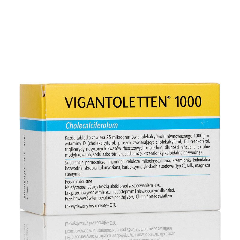 Vigantoletten 1000, tabletki z witaminą D na mięśnie i silne kości, 90 szt.