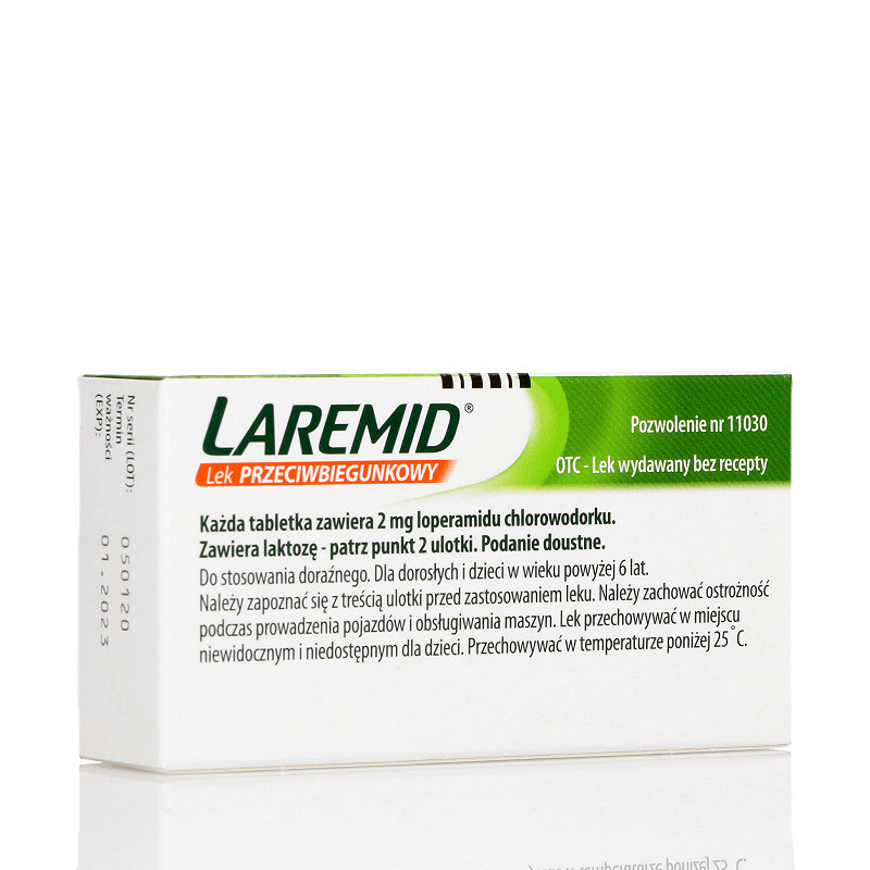 Laremid, tabletki na biegunkę, 20 szt.