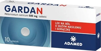 Gardan, tabletki na ból o dużym nasileniu i gorączkę, 10 szt.