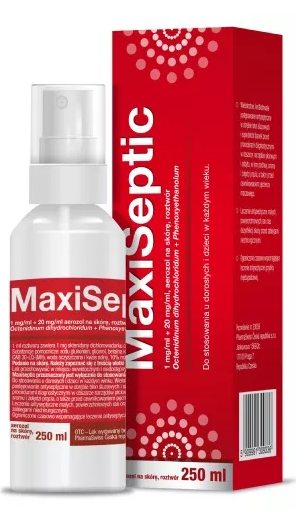 Maxiseptic 1 mg + 20 mg/ml aerozol, roztwór, 250 ml