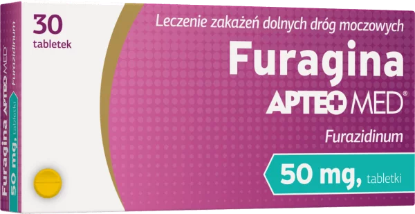 Furagina APTEO MED tabletki na zakażenie dolnych dróg moczowych, 30 szt. 