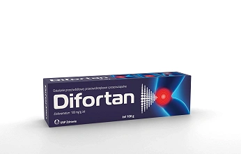 Difortan, żel na bóle mięśni, stłuczenia, tuba 100 g