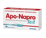Apo-Napro Fast kapsułki przeciwbólowe, przeciwzapalne i przeciwgorączkowe, 20 szt.