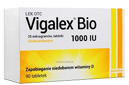Vigalex Bio tabletki z witaminą D3 1000 j.m., 90 szt.