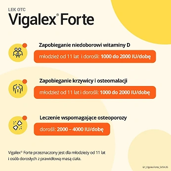 Vigalex Forte , tabletki z witaminą D, 60 szt.