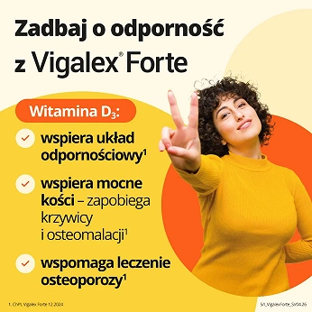 Vigalex Forte, tabletki z witaminą D3 2000 j.m., 120 szt.