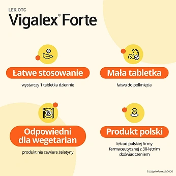 Vigalex Forte, tabletki z witaminą D3 2000 j.m., 120 szt.