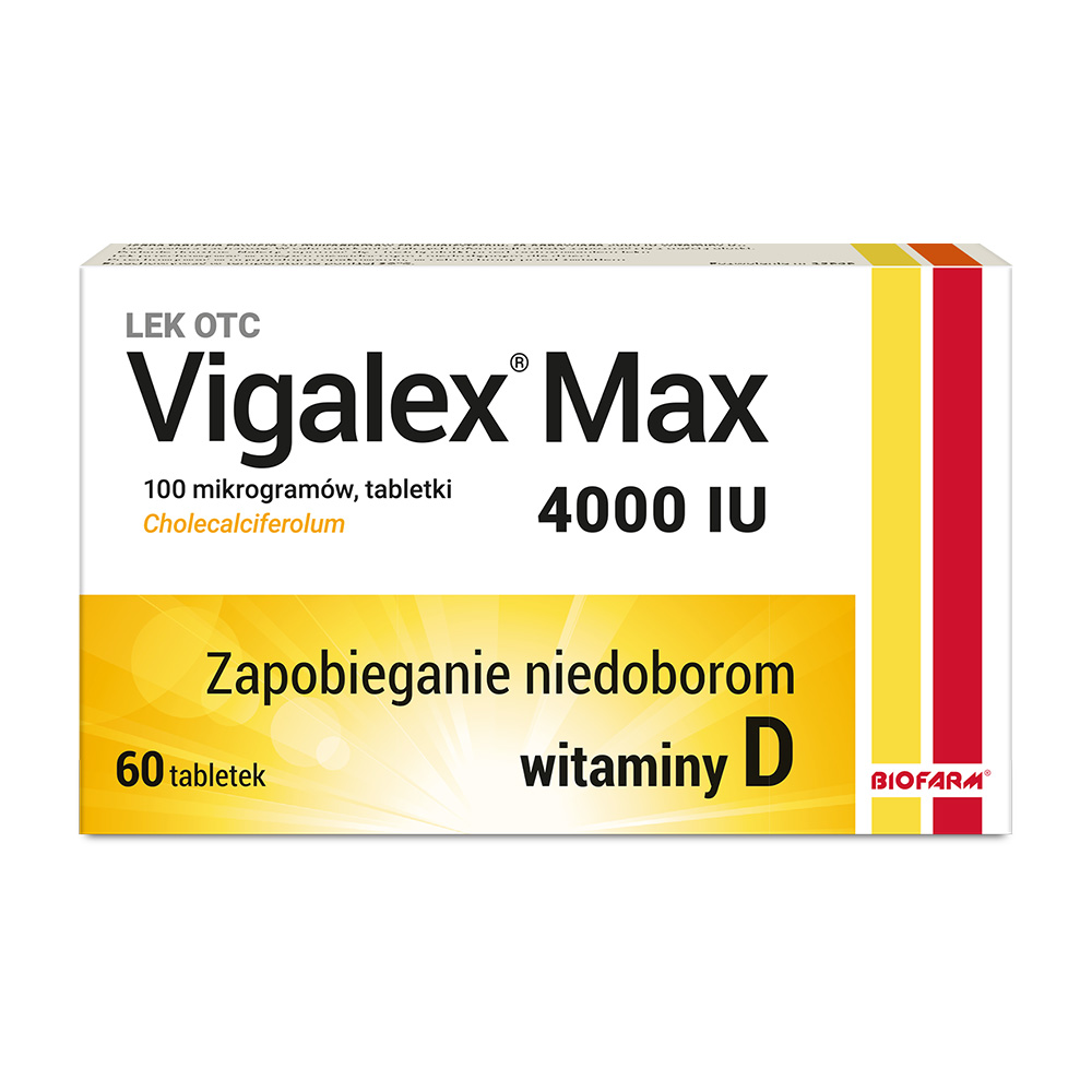 Vigalex Max tabletki z witaminą D3 4000 j.m., 60 szt.