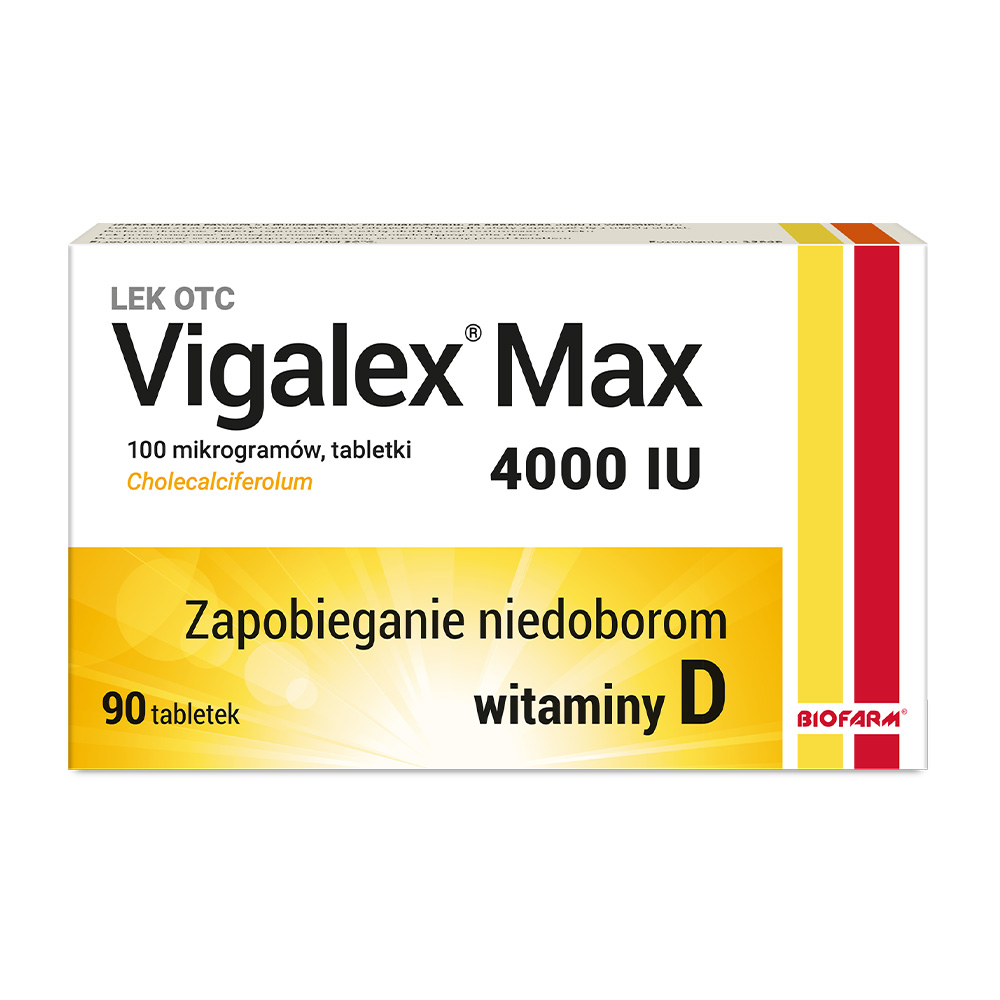 Vigalex Max tabletki z witaminą D3 4000 j.m., 90 szt.