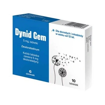 Dynid Gem, tabletki łagodzące objawy alergii, 10 szt.