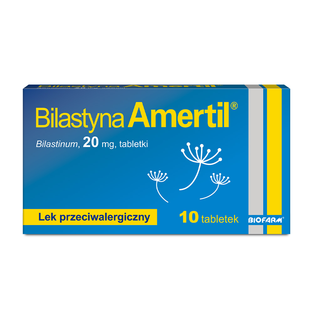 Bilastyna Amertil 20 mg 10 tabletek