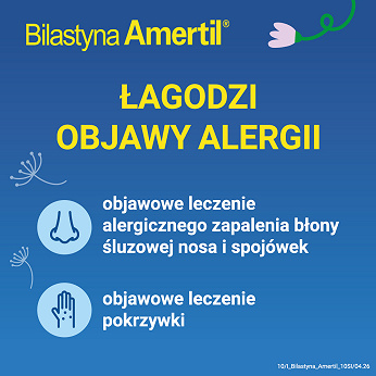 Bilastyna Amertil 20 mg, 10 tabletek