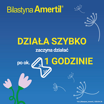 Bilastyna Amertil 20 mg, 10 tabletek