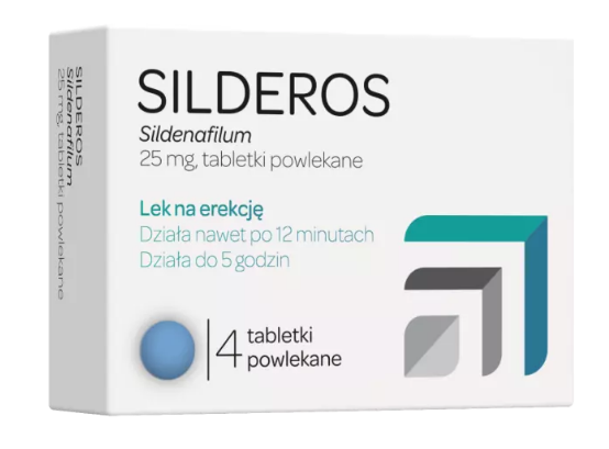 Silderos 25 mg, tabletki na erekcję, 4 szt.