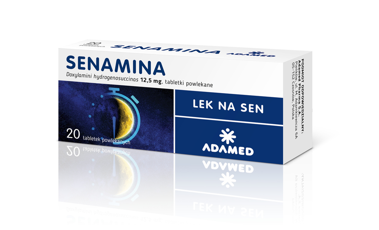 Senamina, tabletki ułatwiające zasypianie, 20 szt.