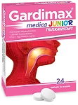 Gardimax Medica Junior tabletki do ssania dla dzieci łagodzące ból gardła o smaku truskawkowym, 24 szt.