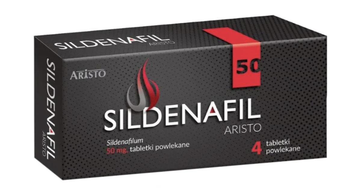 Sildenafil Aristo, lek na erekcję, 4 szt.