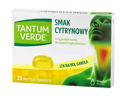 Tantum Verde, 30 pastylek do ssania, cytrynowe