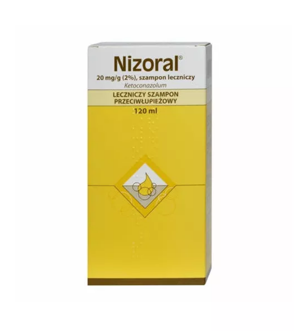 Nizoral szampon leczniczy zmniejszający łuszczenie i świąd, 120 ml ( import równoległy )