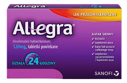Allegra 120 mg, 20 tabletek powlekanych
