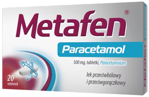 Metafen Metafen Paracetamol 500 mg, 20 tabletek - Apteka Dla Rodziny