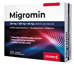 Migromin 250mg+250mg+65mg 20 tabletek