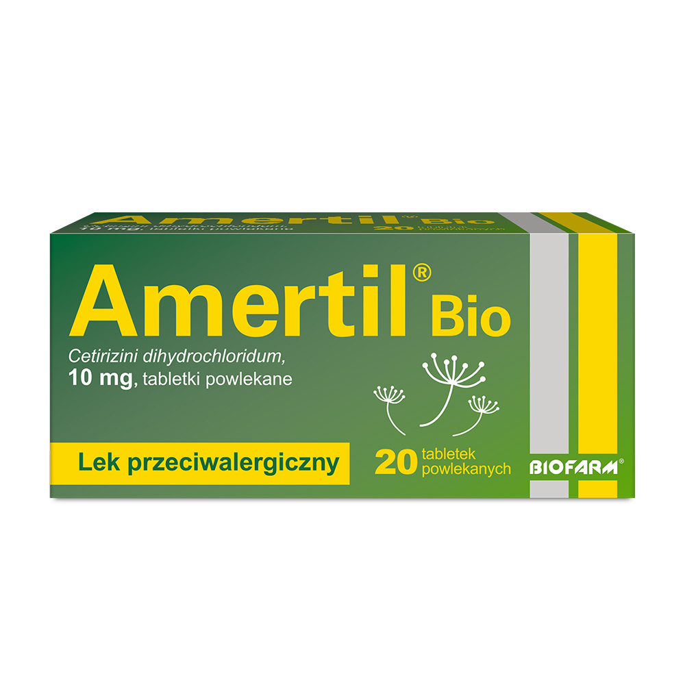 Amertil Bio 10 mg, 20 tabletek powlekanych