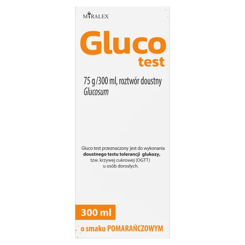 Gluco test, 75 g/300 ml roztwór doustny, 300 ml