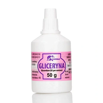 Gliceryna 86%, płyn łagodzący podrażnienia skórne, butelka 50 g
