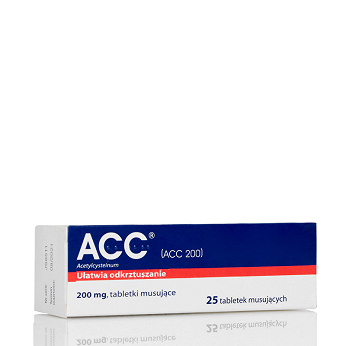 ACC 200 mg, tabletki musujące ułatwiające odkrztuszanie, 25 szt. (import równoległy)