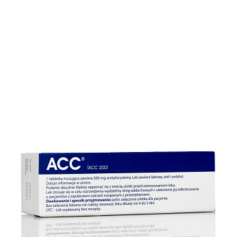 ACC 200 mg, tabletki musujące ułatwiające odkrztuszanie, 25 szt. (import równoległy)