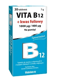 Vita B12 1000 mcg + Kwas foliowy 400 mcg