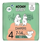 Moomin Baby 4 pieluszki ekologiczne, 7-14 kg, 42 szt.