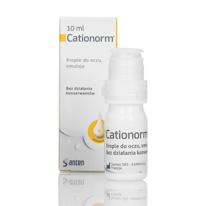 Cationorm krople łagodzące objawy suchego oka, butelka 10 ml