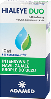 Hialeye DUO, krople intensywnie nawilżające do oczu, butelka 10 ml