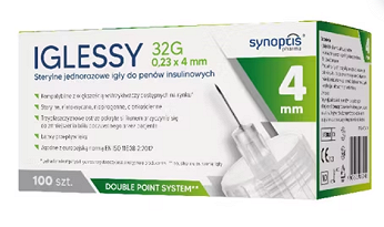 Iglessy, igły do penów insulinowych, 32G, 4 mm, 10 szt.