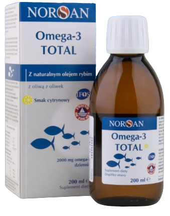 Norsan Omega-3 Total cytrynowy, 200 ml