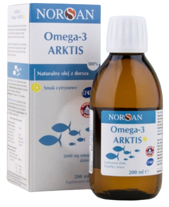 Norsan Omega-3 Arktis smak cytrynowy, 200 ml