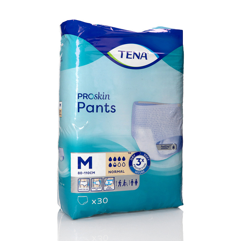 Tena Pants ProSkin Normal , pieluchomajtki na nietrzymanie moczu, rozmiar M, 30 szt.