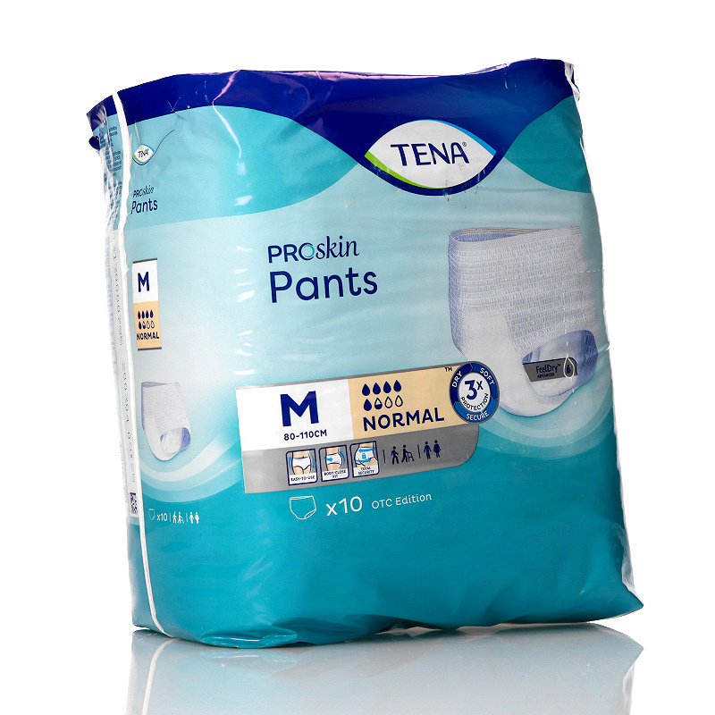 Tena Pants ProSkin Normal , pieluchomajtki na nietrzymanie moczu, rozmiar M, 10 szt.