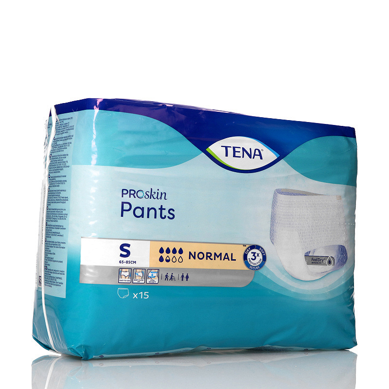 Tena Pants Normal , pieluchomajtki  na nietrzymanie moczu, rozmiar S, 15 szt.