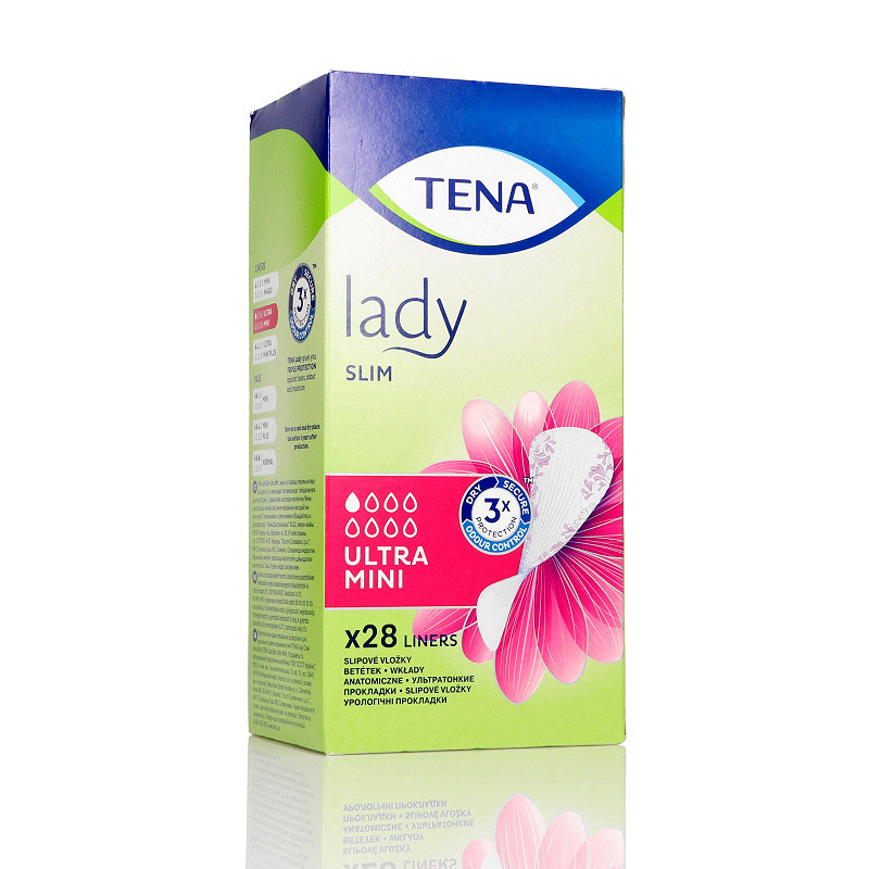 Tena Lady Slim Ultra Mini, wkładki anatomiczne na nietrzymanie moczu, 28 szt.
