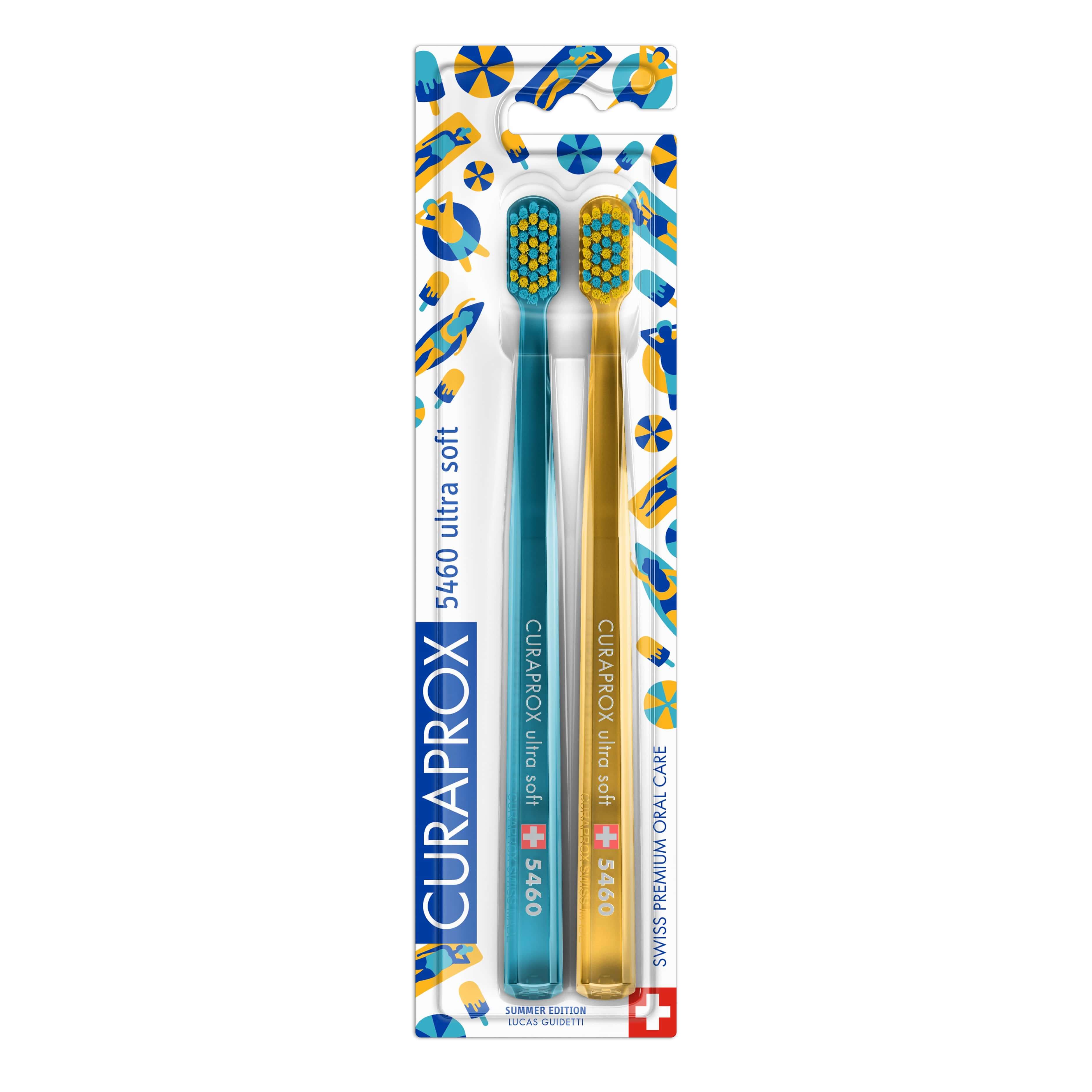 Curaprox CS 5460 Summer Edition , dwupak: szczoteczki do zębów z miękkim włosiem, 2 szt.