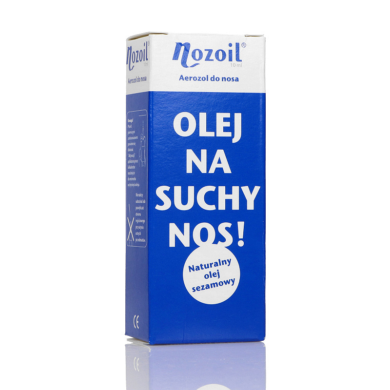 Nozoil, aerozol do nosa z olejem sezamowym na suchy nos, 10 ml
