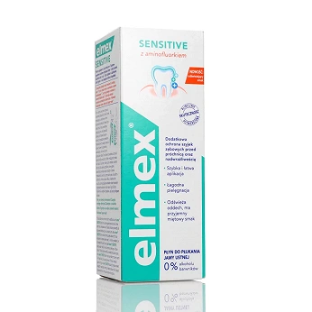 Elmex Sensitive Plus, płyn do płukania ust, 400 ml