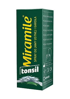 Miramile Tonsil, spray na stany zapalne jamy ustnej i gardła, 30 ml