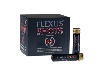 Flexus Shots, płyn z zestawem witamin dla osób aktywnych fizycznie, 20 fiolek po 10 ml